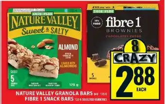 Food Basics Nature Valley Granola Bars & Fibre 1 Snack Bars offer