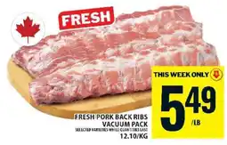 Food Basics Fresh Pork Back Ribs offer