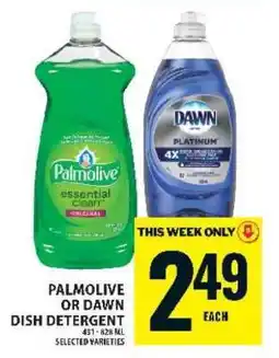Food Basics Palmolive or Dawn Dish Detergent offer