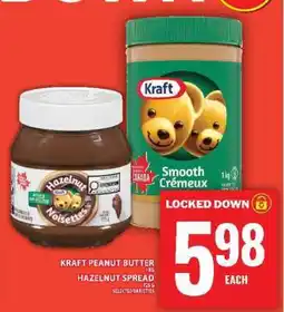 Food Basics KRAFT PEANUT BUTTER / HAZELNUT SPREAD offer