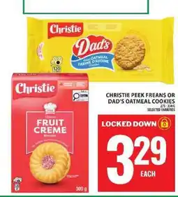 Food Basics CHRISTIE PEEK FREANS OR DAD’S OATMEAL COOKIES offer