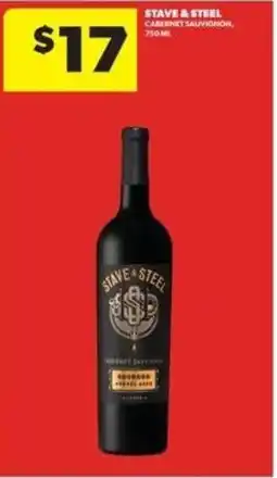 Real Canadian Liquorstore Stave & steel cabernet sauvignon 750ml offer