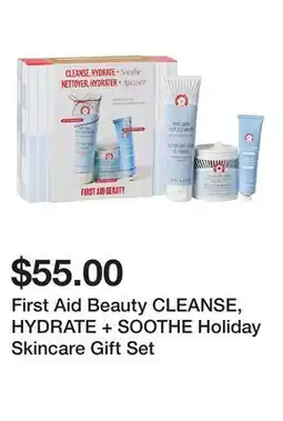 Sephora First Aid Beauty CLEANSE, HYDRATE + SOOTHE Holiday Skincare Gift Set offer