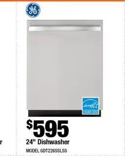 Home Depot 24 dishwasher offer