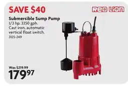 Home Hardware Submersible Sump Pump offer