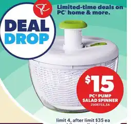 Independent City Market PC PUMP SALAD SPINNER offer