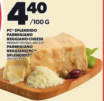 Independent City Market PC SPLENDIDO PARMIGIANO REGGIANO CHEESE offer