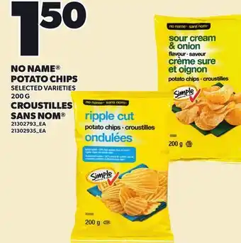 Independent City Market NO NAME POTATO CHIPS offer