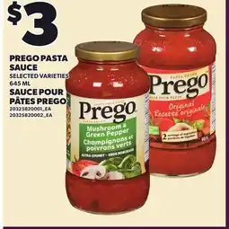 Independent City Market PREGO PASTA SAUCE offer