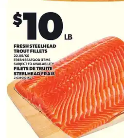 Independent City Market FRESH STEELHEAD TROUT FILLETS offer