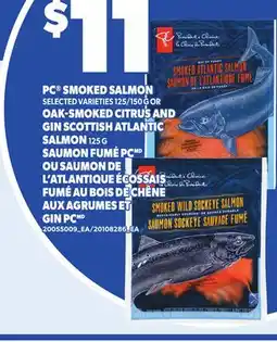 Independent City Market PC SMOKED SALMON 125/150 G OR OAK-SMOKED CITRUS AND GIN SCOTTISH ATLANTIC SALMON offer