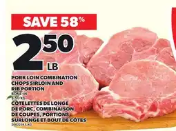 Independent City Market PORK LOIN COMBINATION CHOPS SIRLOIN AND RIB PORTION offer
