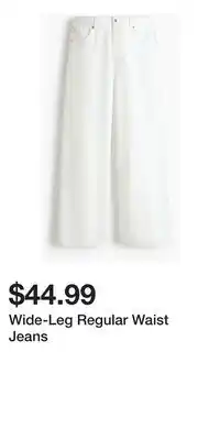 H&M Wide-Leg Regular Waist Jeans offer