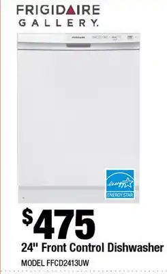 Home Depot 24 front control dishwasher offer