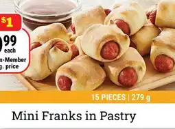 M & M Food Market Mini Franks in Pastry offer