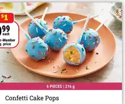 M & M Food Market Confetti Cake Pops offer