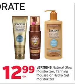 Rexall Natural Glow Moisturizer, Tanning Mousse or Hydra Gel Moisturizer offer