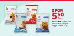 Rexall BE BETTER Gluten-Free Kettle Chips 142g or Veggie Straws offer