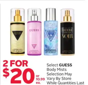 Rexall Select GUESS Body Mists offer