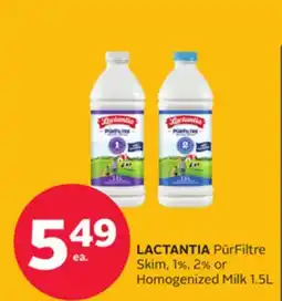 Rexall PūrFiltre Skim, 1%, 2% or Homogenized Milk offer