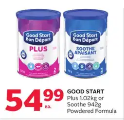 Rexall GOOD START Plus 1.02kg or Soothe 942g offer