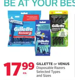 Rexall GILLETTE or VENUS Disposable Razors offer