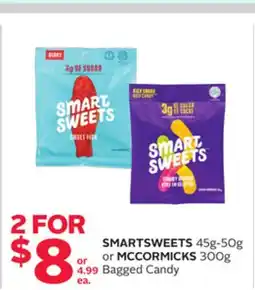 Rexall SMARTSWEETS 45g-50g or MCCORMICKS 300g Bagged Candy offer