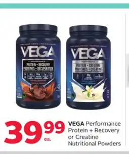 Rexall Performance Protein + Recovery or Creatine Nutritional Powders offer