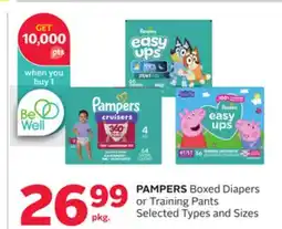 Rexall PAMPERS Boxed Diapers or Training Pants offer