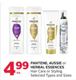 Rexall PANTENE, AUSSIE or HERBAL ESSENCES Hair Care or Styling offer