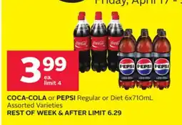 Rexall COCA-COLA or PEPSI Regular or Diet offer