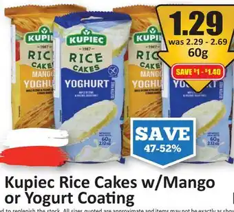Starsky Kupiec Rice Cakes w/Mango or Yogurt Coating offer