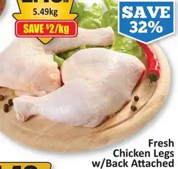 Starsky Fresh Chicken Legs w/Back Attached offer