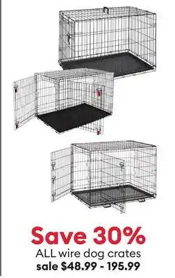 Petsmart ALL wire dog crates offer