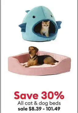 Petsmart All cat & dog beds offer