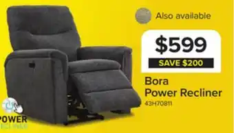 Leon's Bora Power Recliner - Dark Grey offer