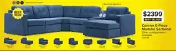 Leon's Feeling Connected - Connex 6-Piece Modular Sectional with Storage Console - Blue offer