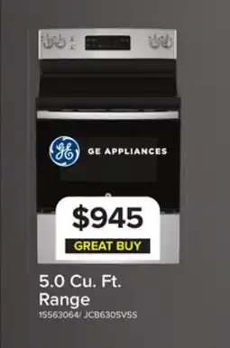 Leon's GE 30 Stainless Steel Freestanding Electric Range (5.0 Cu.Ft) - JCB630SVSS offer