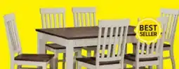 Leon's Caylie 7-Piece Dining Set - Ivory, Driftwood offer