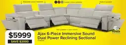 Leon's Ajax Leather 6-Piece Power Reclining Sectional - White offer