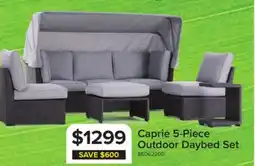Leon's Caprie Outdoor Day Bed - Black, Grey offer
