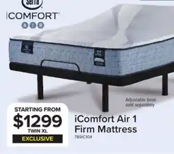 Leon's Serta iComfort AIR 1 Firm 11.5 Twin XL Mattress offer