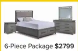 Leon's Chelsea 6-Piece Queen Storage Bed - Grey offer