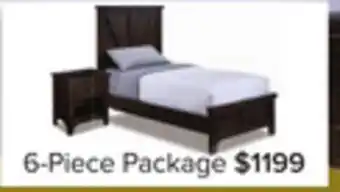 Leon's Tahoe 6-Piece Twin Bedroom Package - River Rock offer