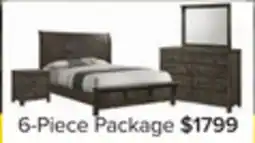 Leon's Cabin 6-Piece Queen Bedroom Package - Grey offer