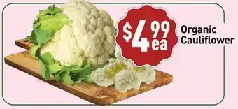 Healthy Planet Organic Cauliflower offer