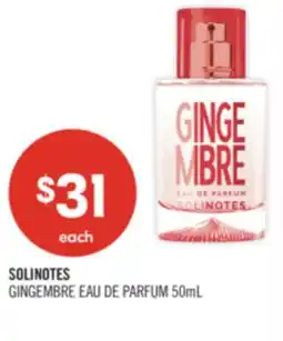 Shoppers Drug Mart SOLINOTES GINGEMBRE EAU DE PARFUM offer