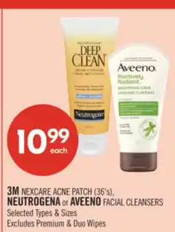 Shoppers Drug Mart 3M NEXCARE ACNE PATCH (36's) NEUTROGENA or AVEENO FACIAL CLEANSERS offer
