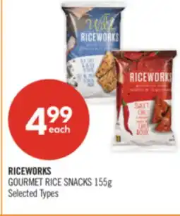 Shoppers Drug Mart RICEWORKS GOURMET RICE SNACKS offer