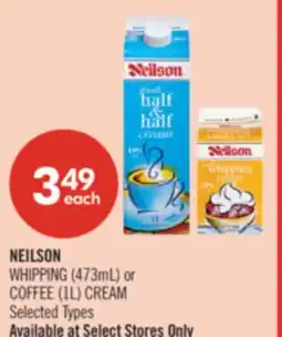Shoppers Drug Mart NEILSON WHIPPING (473mL) or COFFEE (1L) CREAM offer